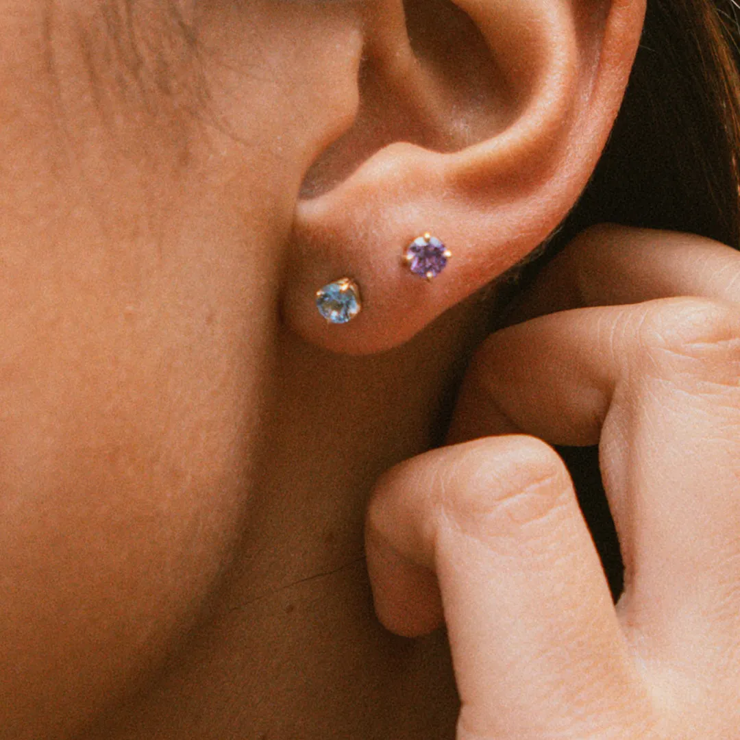 Aquamarine Studs