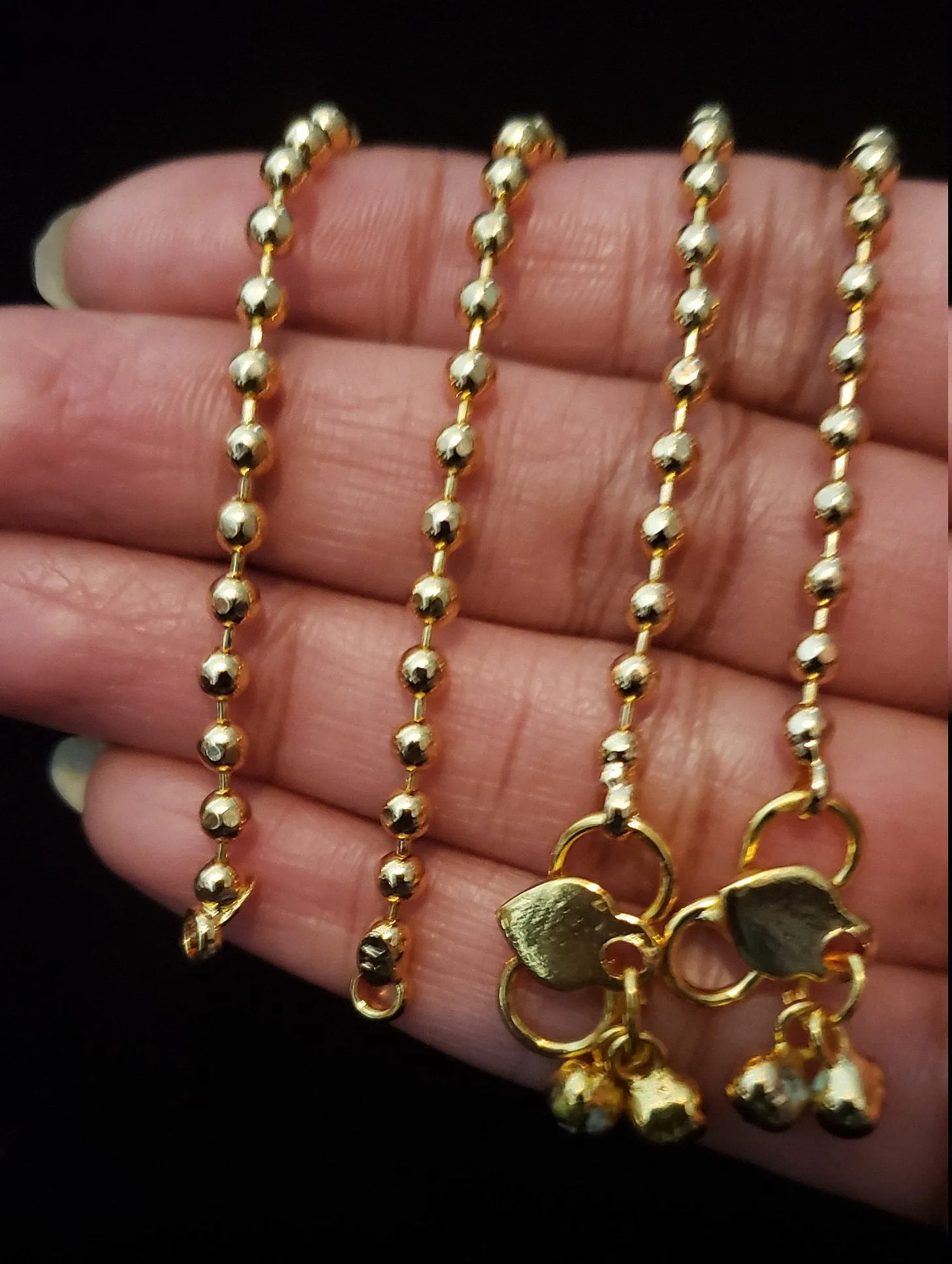 ball pattern Simple Anklets