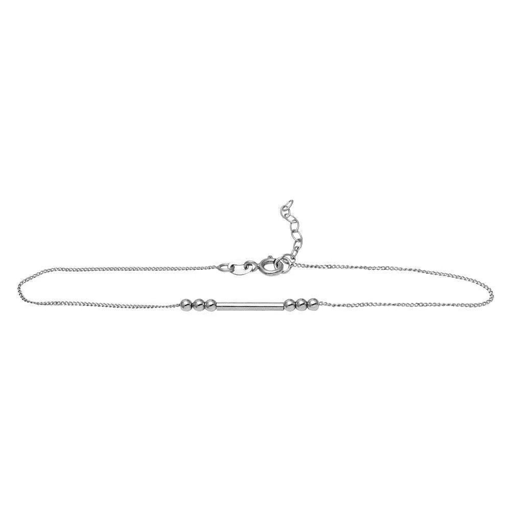 Bar & Bead Design Anklet