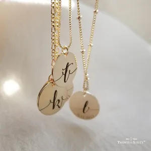 Bella Gold Initial Personalized Necklace