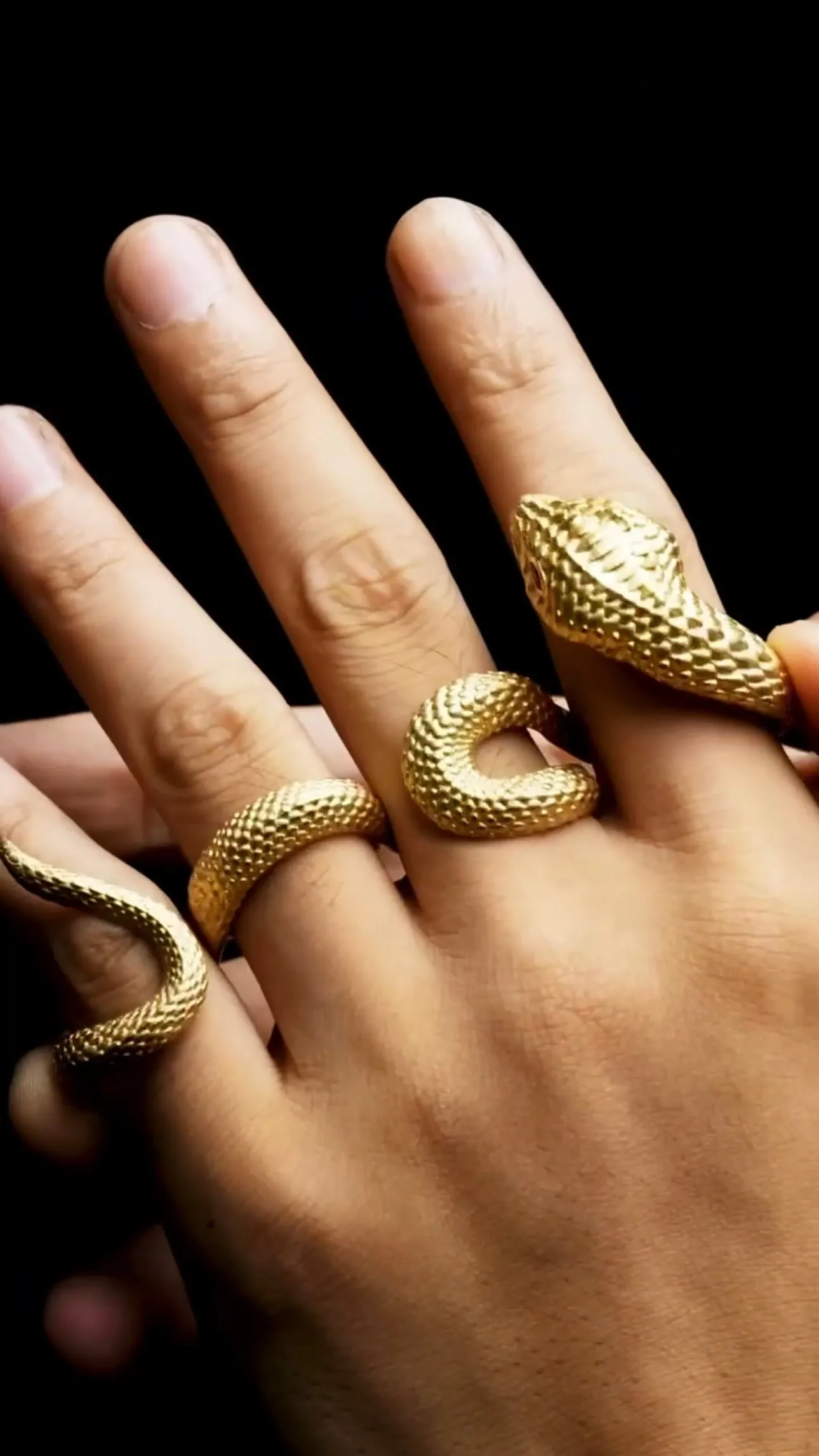 Bespoke | Serpent Ring Twist on 4 Fingers