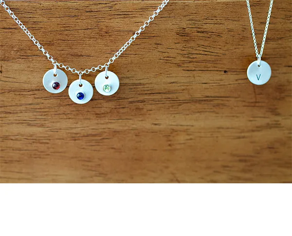 Birthstone Personalized Pendant Necklace (S0343)