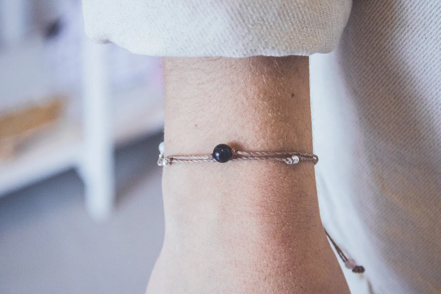 BLACK OBSIDIAN CRYSTAL BRACELET