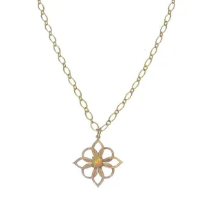 Blossom Pendant Opal Necklace