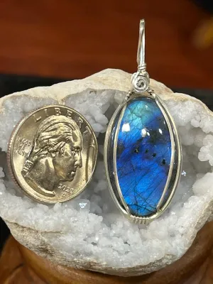 Blue Spectralite Pendant