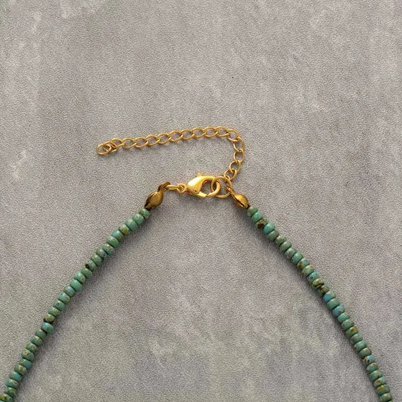 Bohemian Seed Beads Teardrop Pendant Necklaces with Amazonite, Lapis Lazuli, Red Jasper
