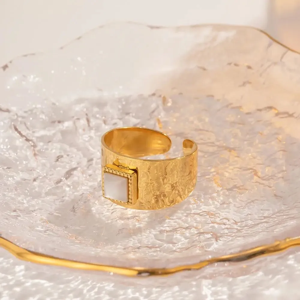Boho & Mala 18k Gold Ring (adjustable)