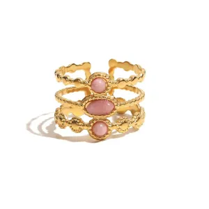 Boho & Mala 18k Gold Ring (adjustable)