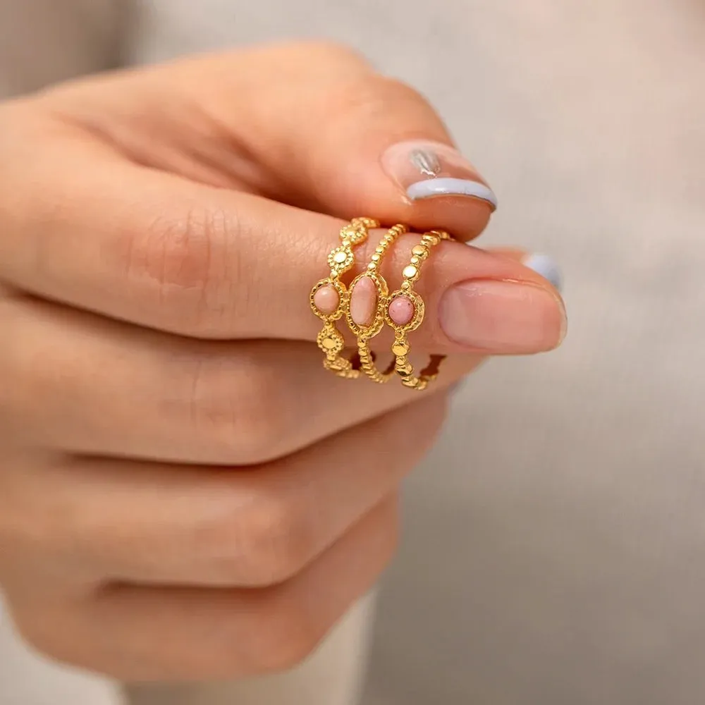 Boho & Mala 18k Gold Ring (adjustable)