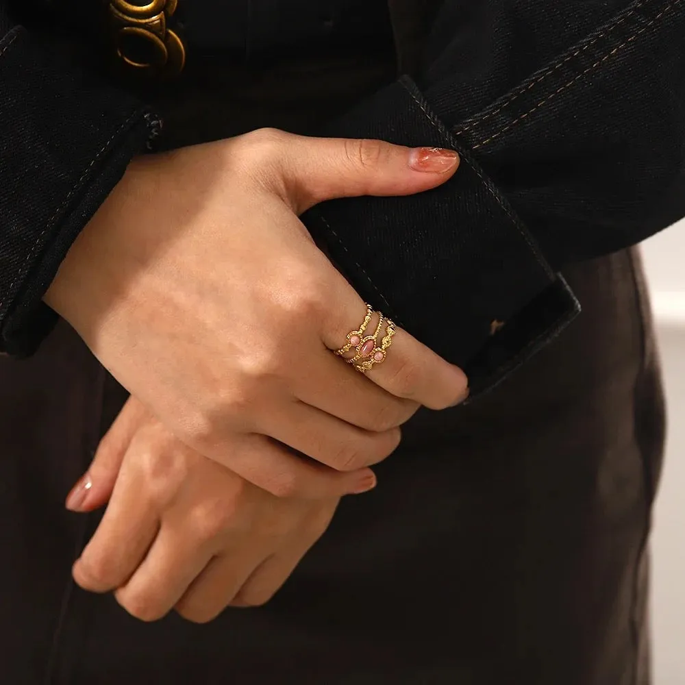 Boho & Mala 18k Gold Ring (adjustable)