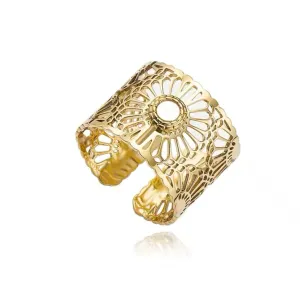 Boho & Mala 18k Gold Ring Stainless Steel (adjustable)