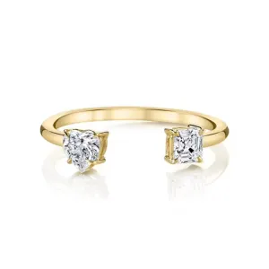 Boho & Mala 18k Gold Ring Sterling Silver (adjustable)