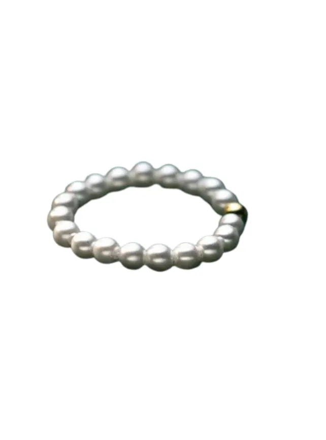 Boho & Mala Beaded Synthetic Pearl Ring R1002