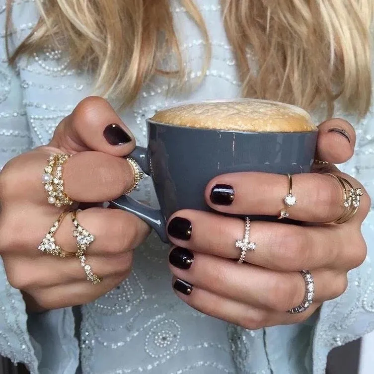 Boho & Mala Opal Open Gold Ring (size 8) R1048