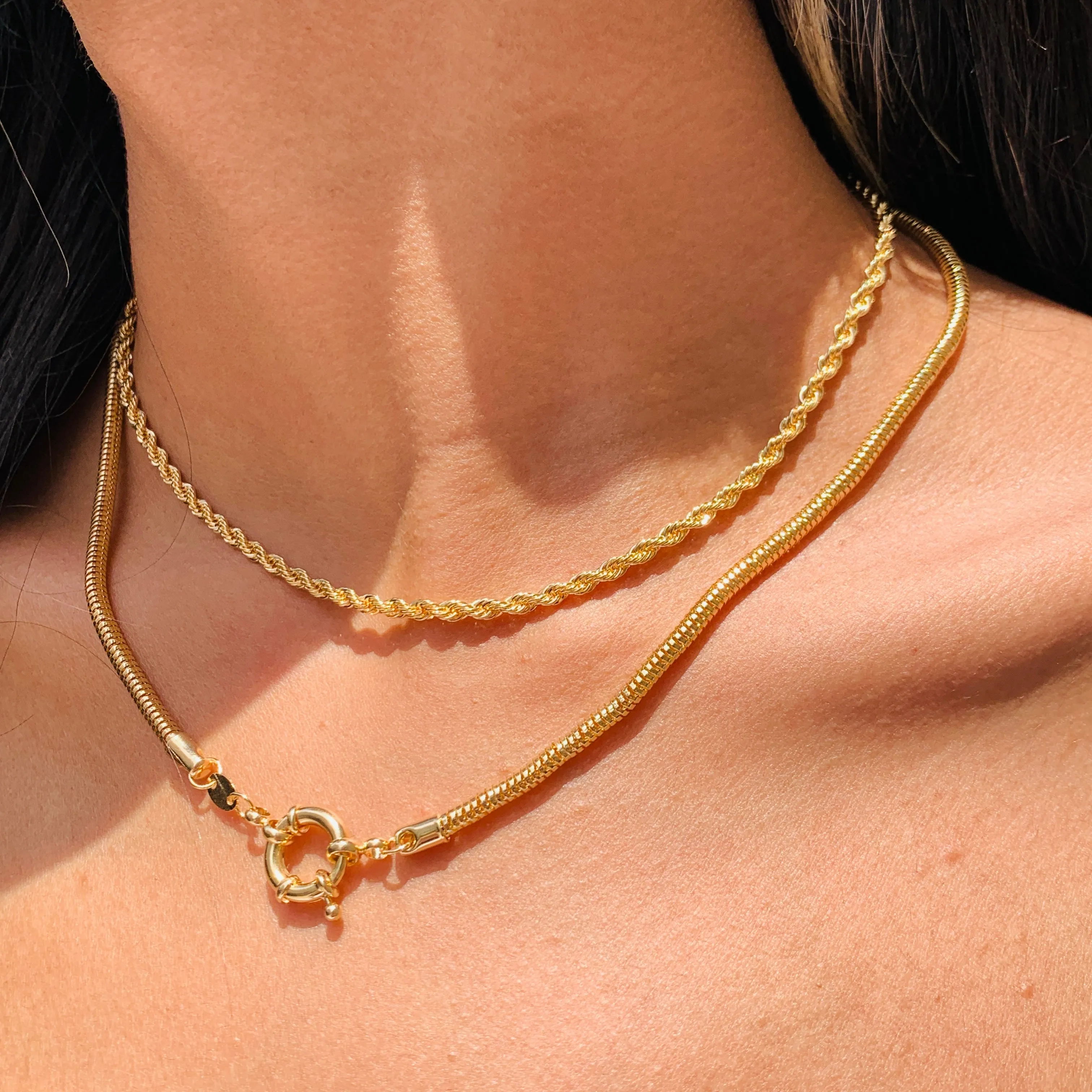 Brie Bolt Snake Chain