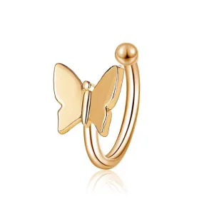 Butterfly ear cuff