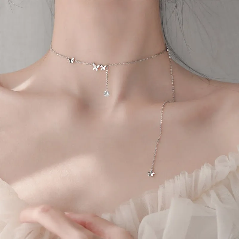 Butterfly Necklace (Solid Silver) - Sydney