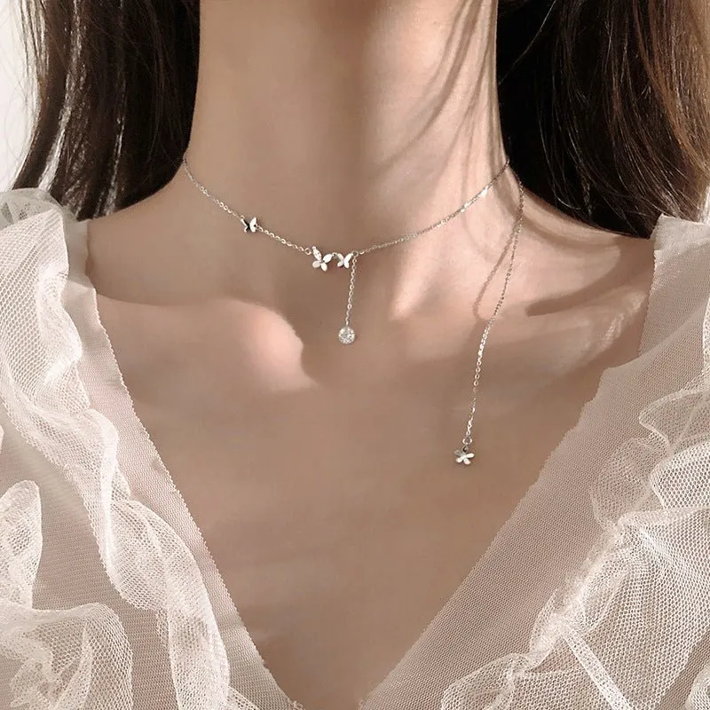 Butterfly Necklace (Solid Silver) - Sydney