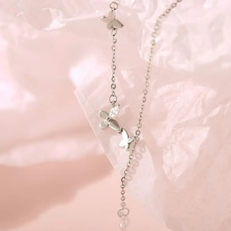 Butterfly Necklace (Solid Silver) - Sydney
