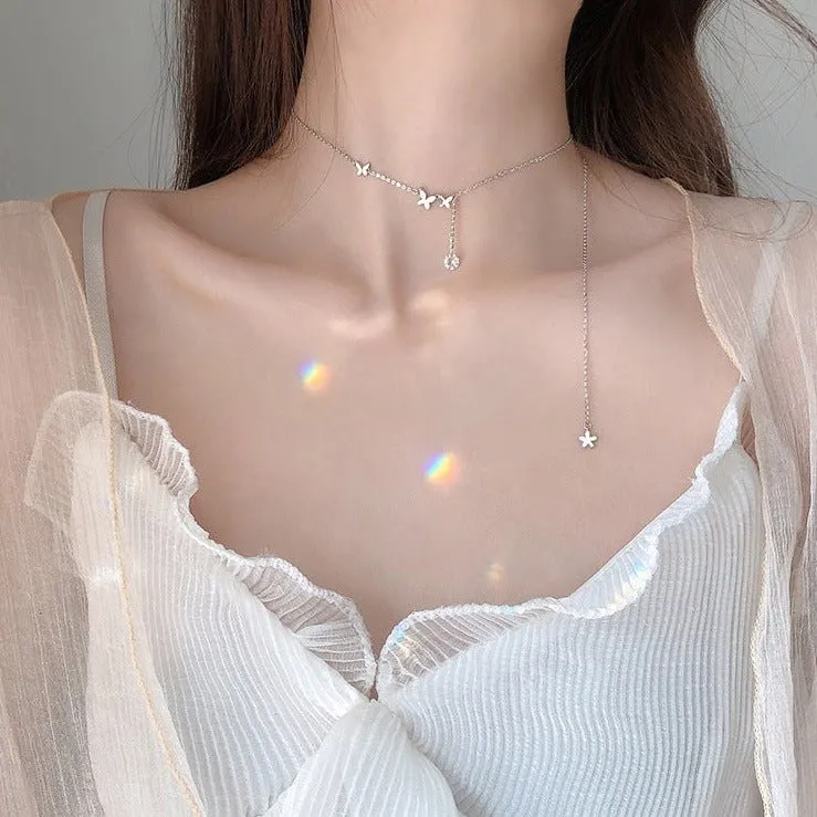 Butterfly Necklace (Solid Silver) - Sydney