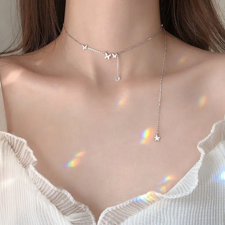 Butterfly Necklace (Solid Silver) - Sydney