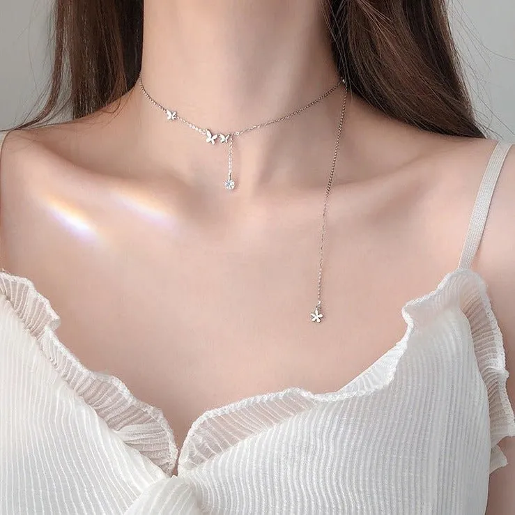 Butterfly Necklace (Solid Silver) - Sydney