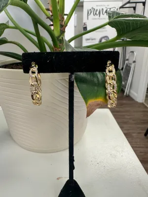 Cara Chain Half Hoop