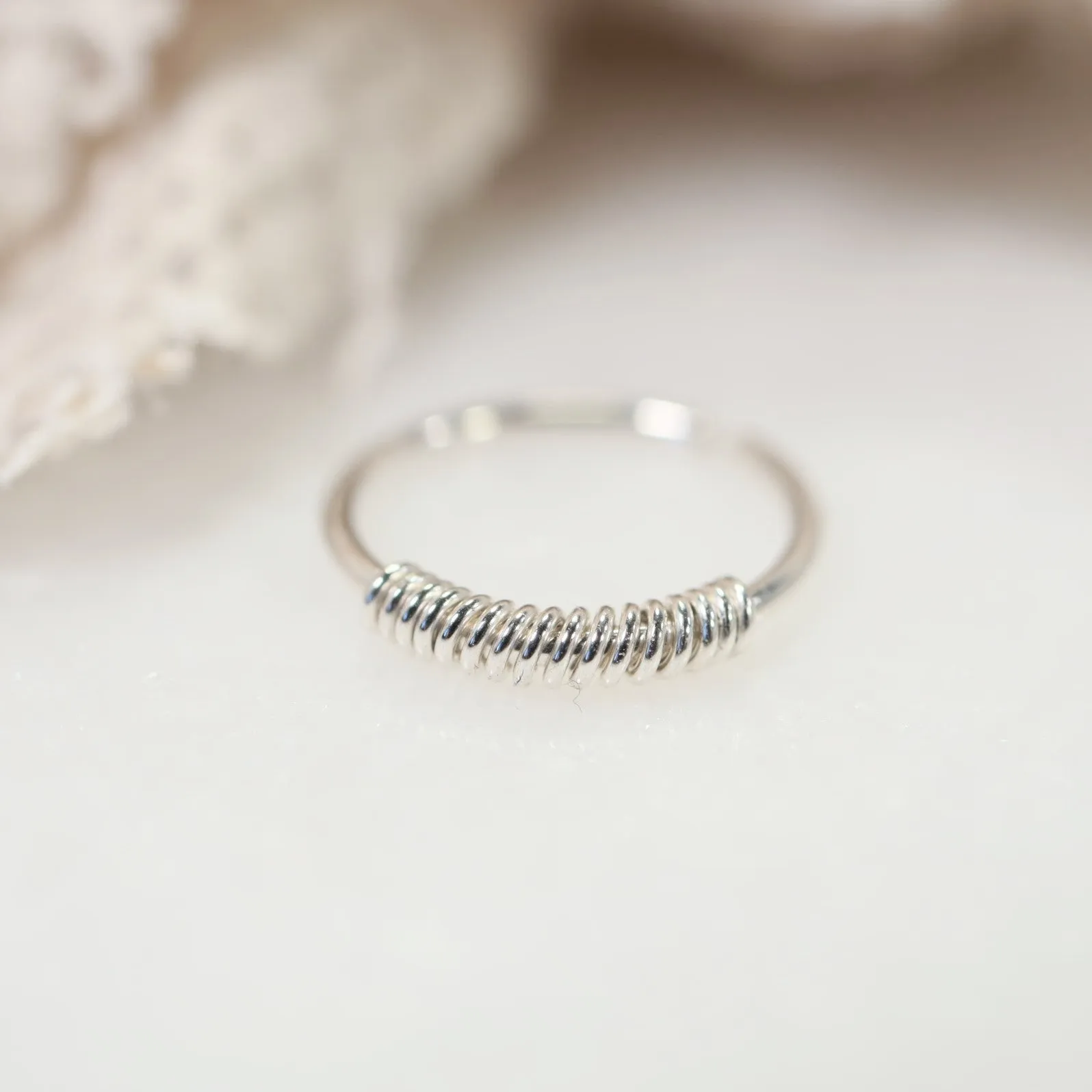 Cartilage Hoop Earring Wrapped - Endless, Choose Your Diameter, Gauge, Metal