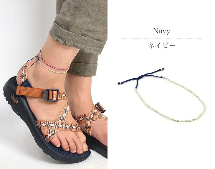 CHALISA T.. / Karen Silver Beads Single Cord Anklet