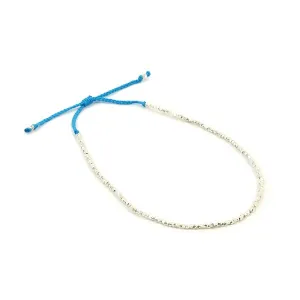 CHALISA T.. / Karen Silver Beads Single Cord Anklet