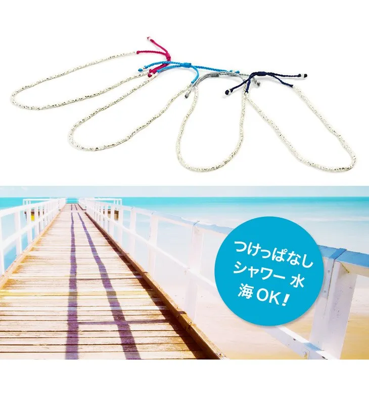 CHALISA T.. / Karen Silver Beads Single Cord Anklet