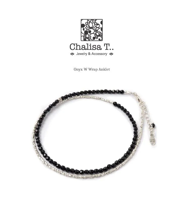CHALISA T.. / Onyx W-Wrap Anklet