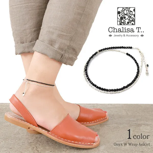 CHALISA T.. / Onyx W-Wrap Anklet