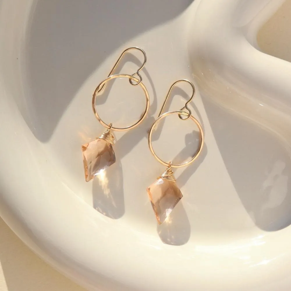 Champagne Quartz Drops