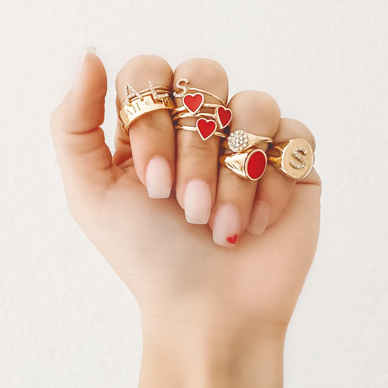 CIELA DIAMOND-DUO NAME RING BAND