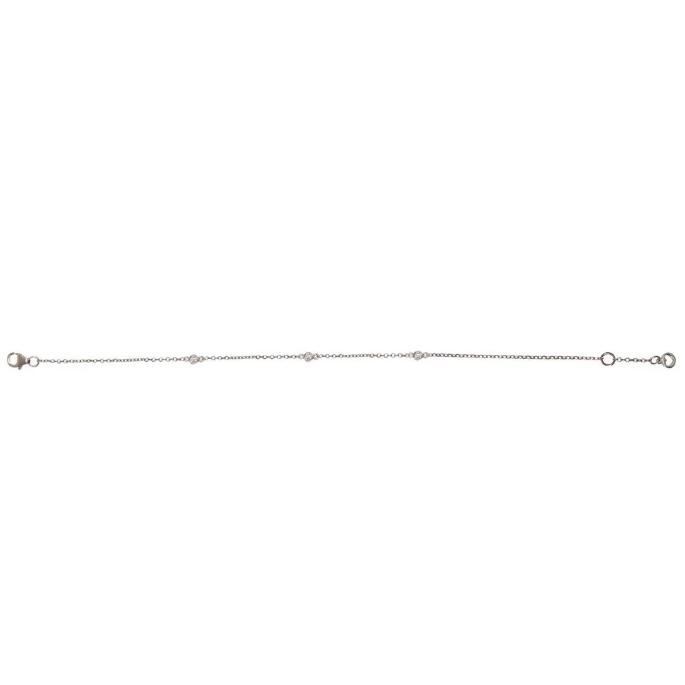 Classic 3 Diamond Bracelet