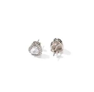 CLASSY HEART STUD EARRINGS