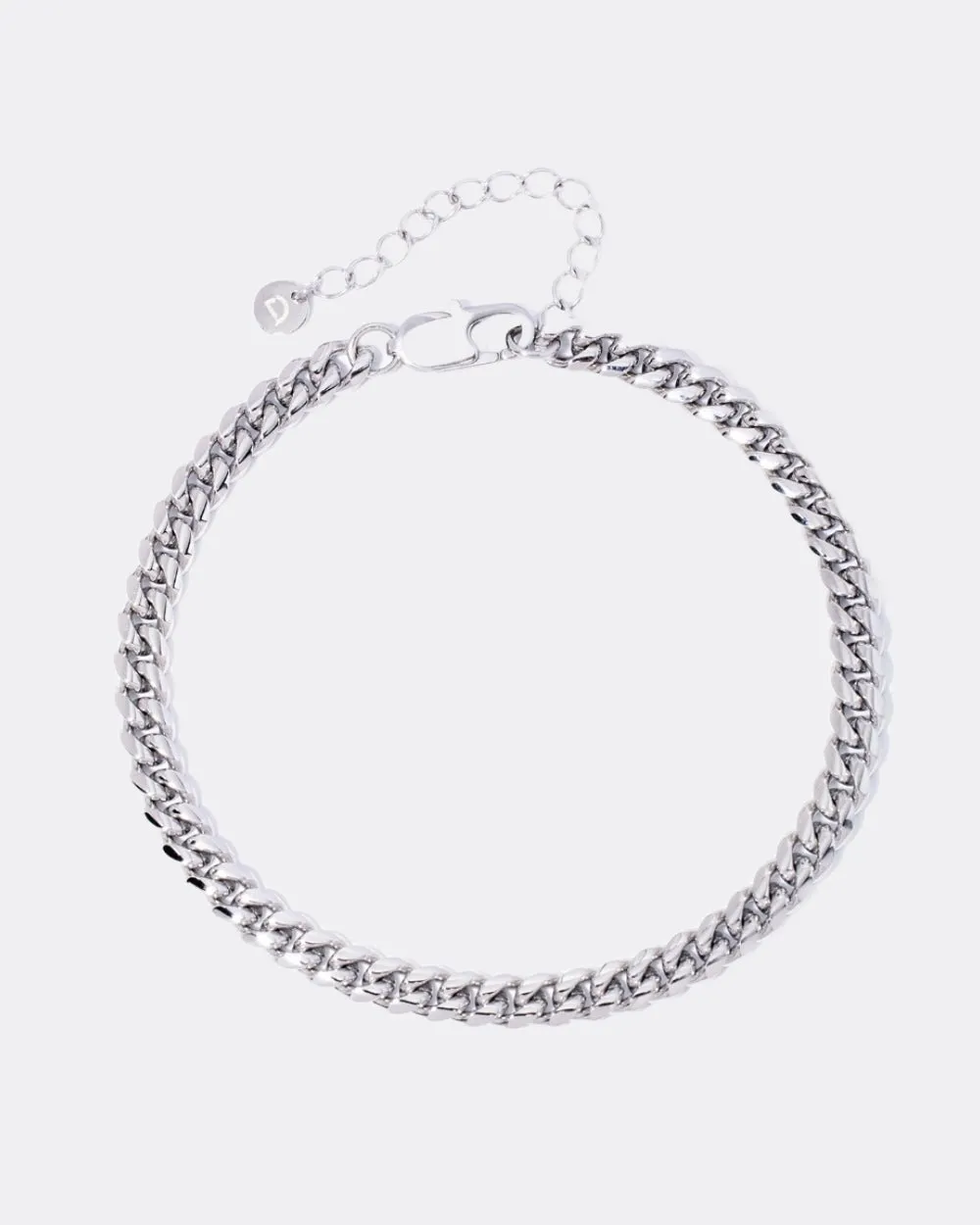 CLEAN CUBAN ANKLET. - 6MM