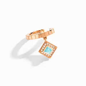 Cleo Lotus Pavé Charm Ear Cuff (Single R)