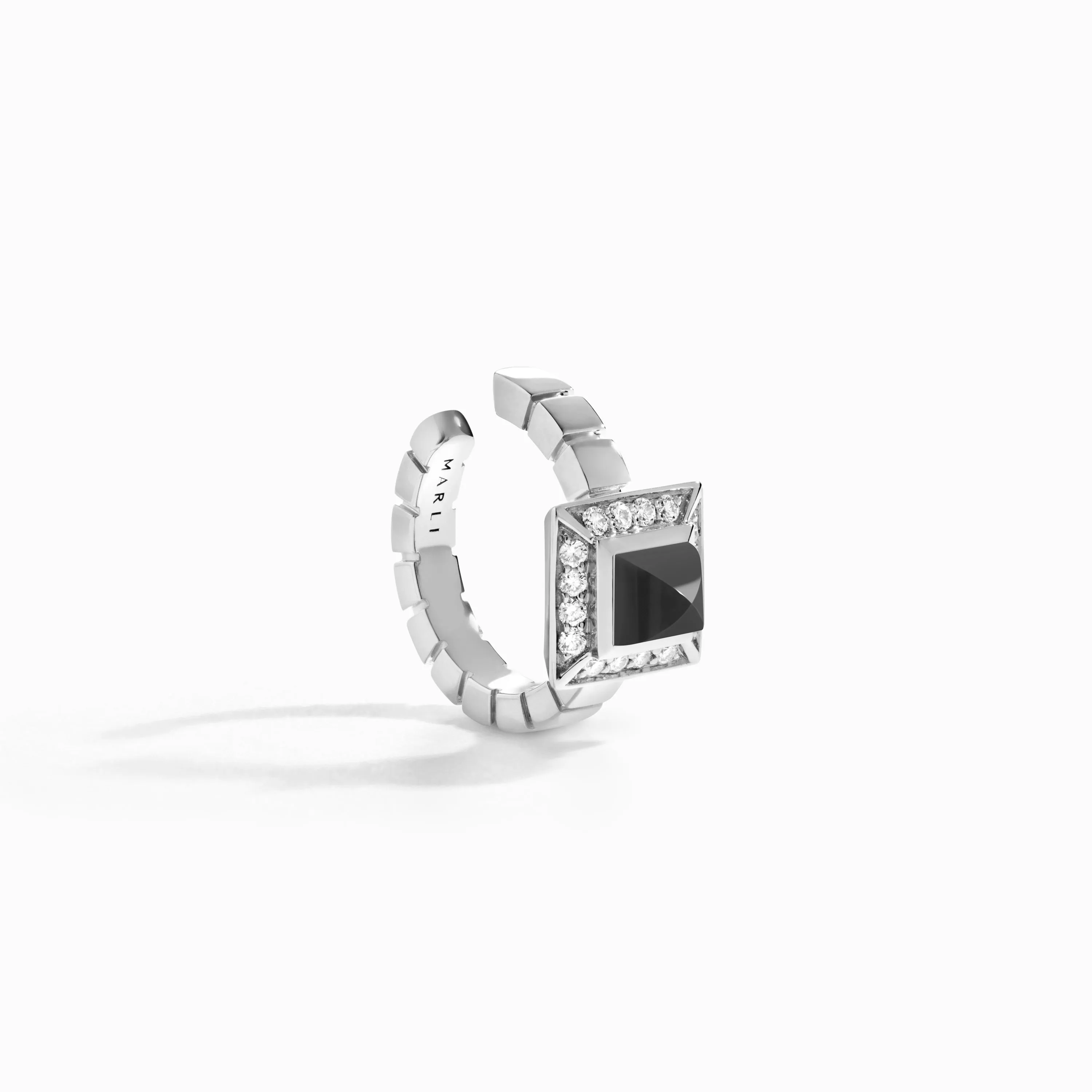 Cleo Lotus Pavé Ear Cuff (Single L)