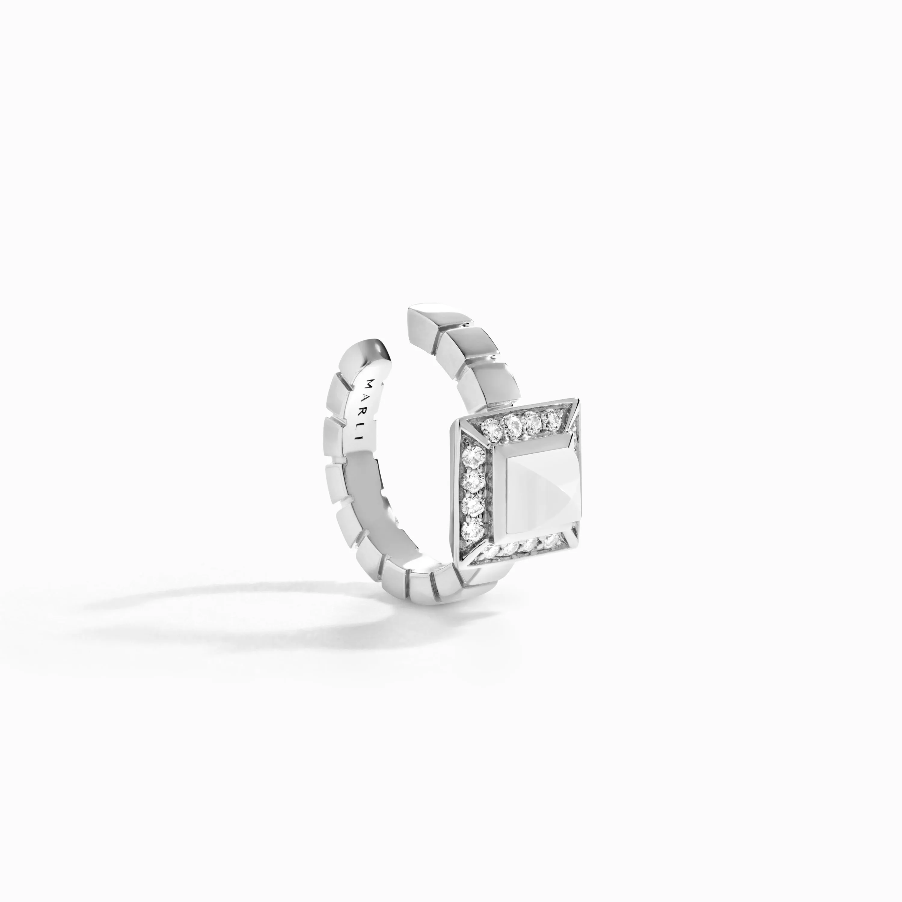 Cleo Lotus Pavé Ear Cuff (Single L)