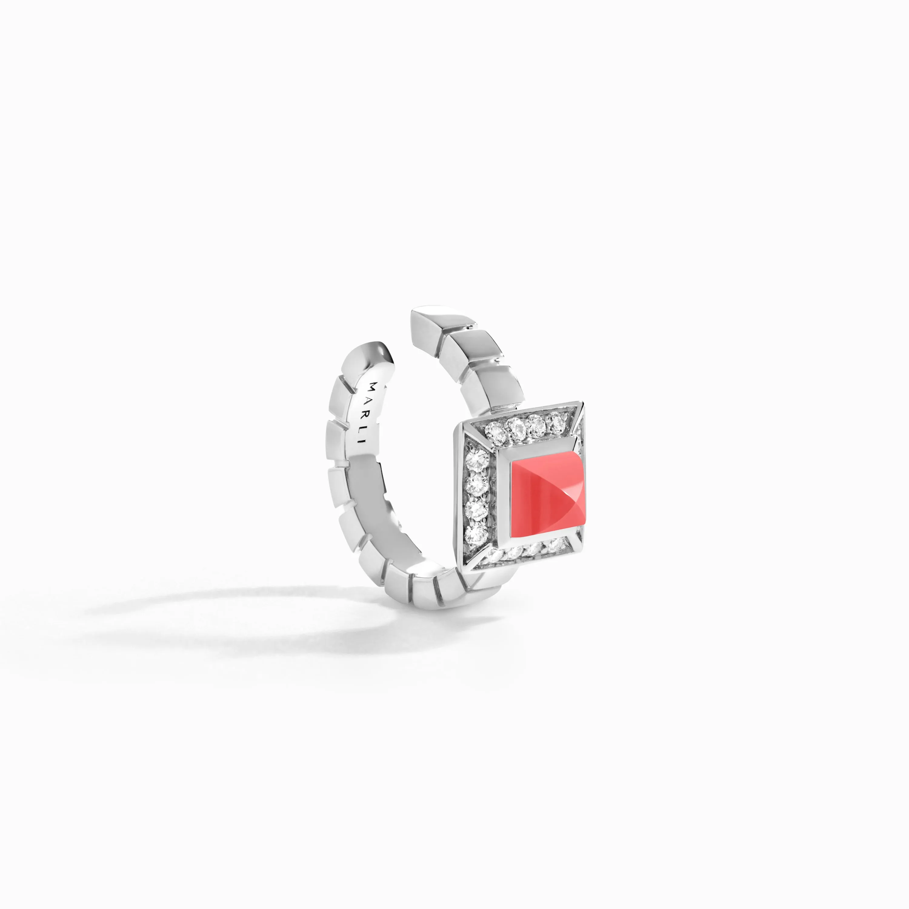 Cleo Lotus Pavé Ear Cuff (Single L)