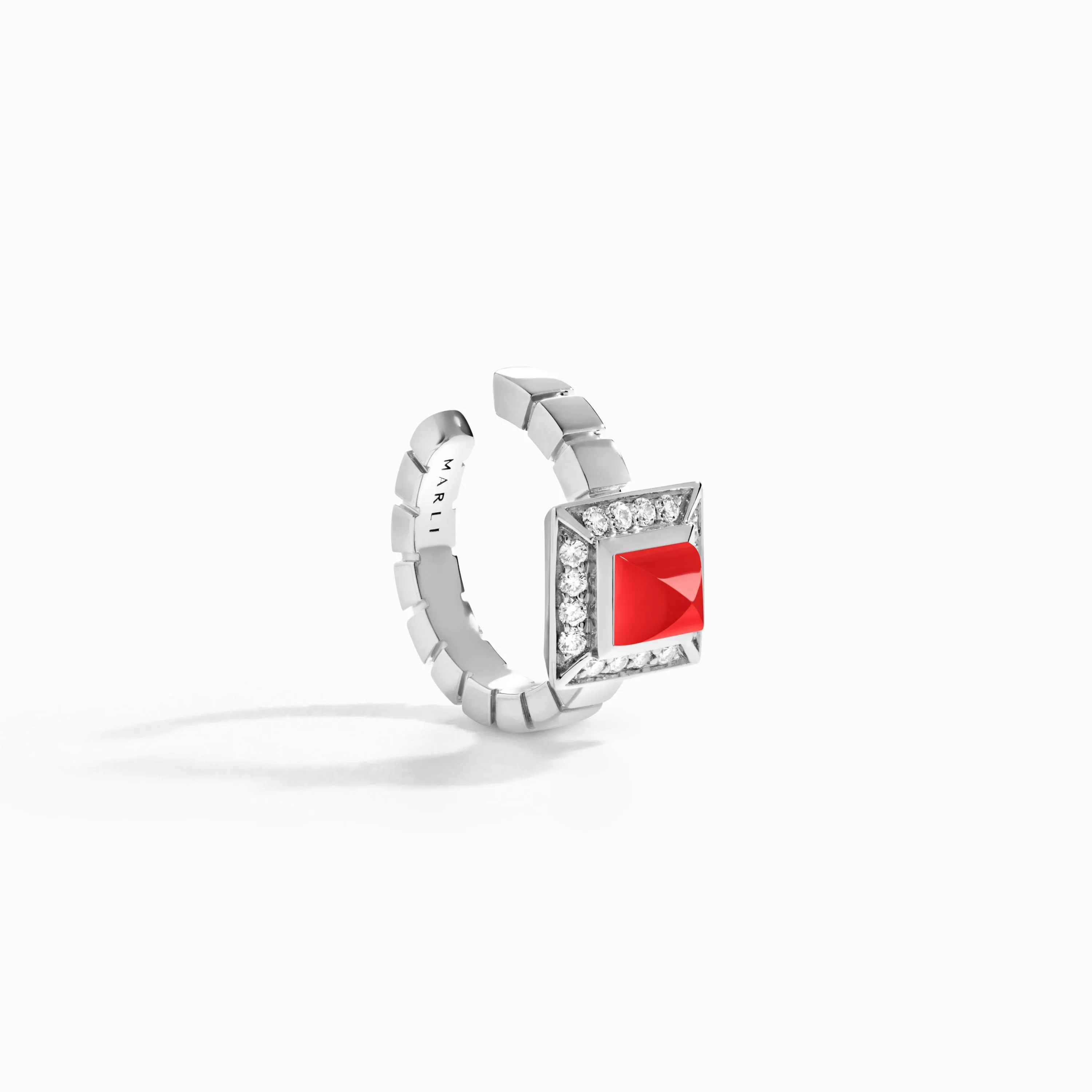 Cleo Lotus Pavé Ear Cuff (Single L)