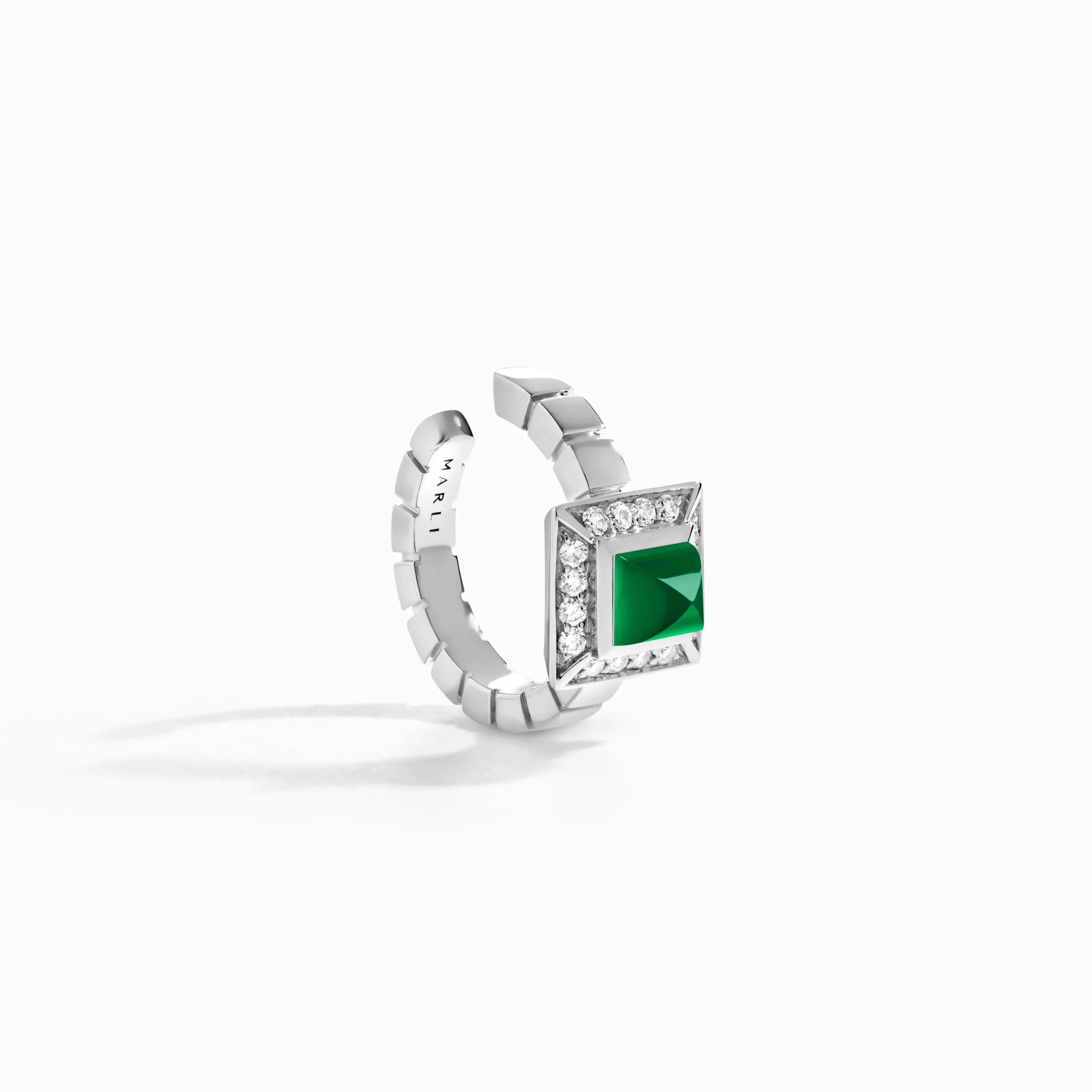 Cleo Lotus Pavé Ear Cuff (Single L)