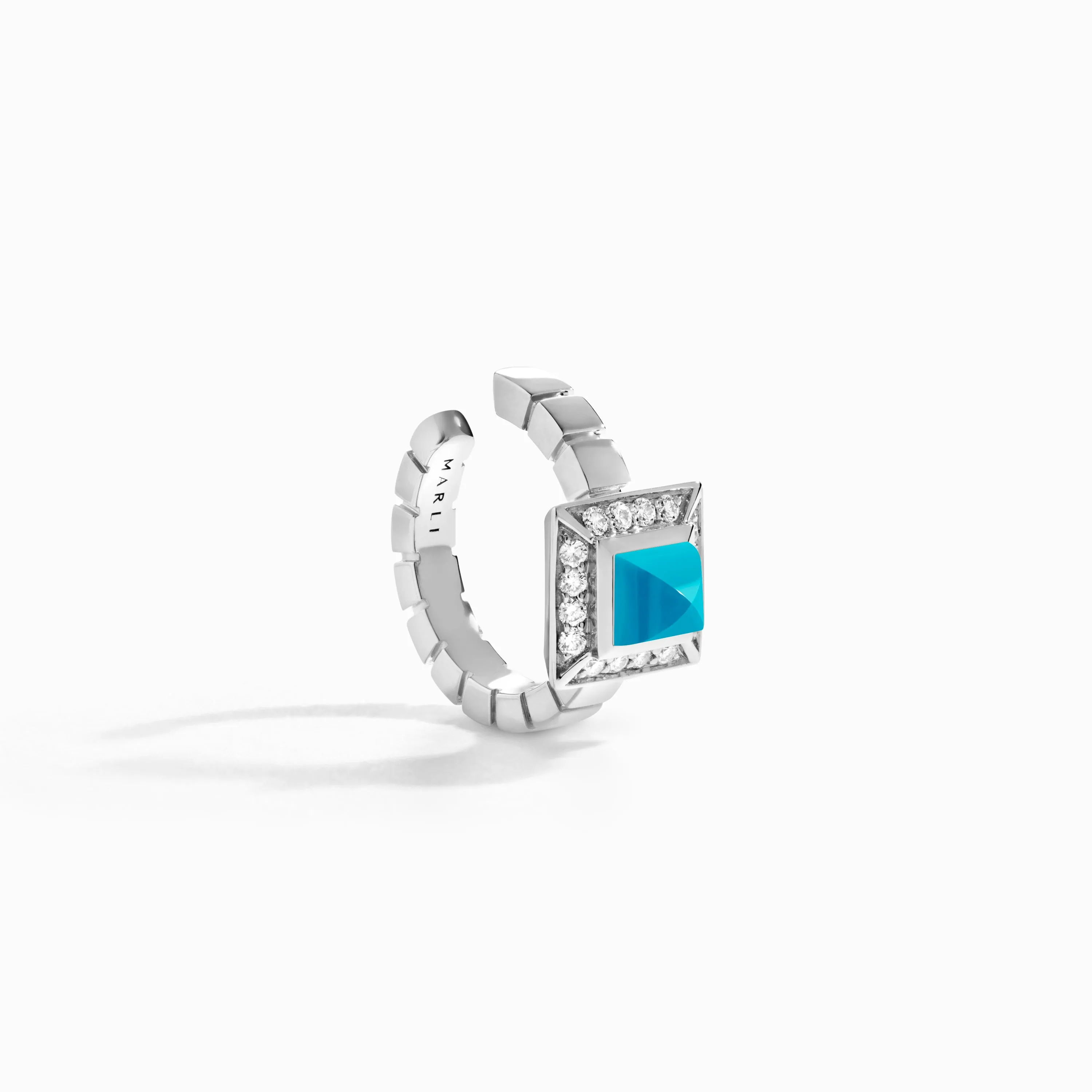 Cleo Lotus Pavé Ear Cuff (Single L)