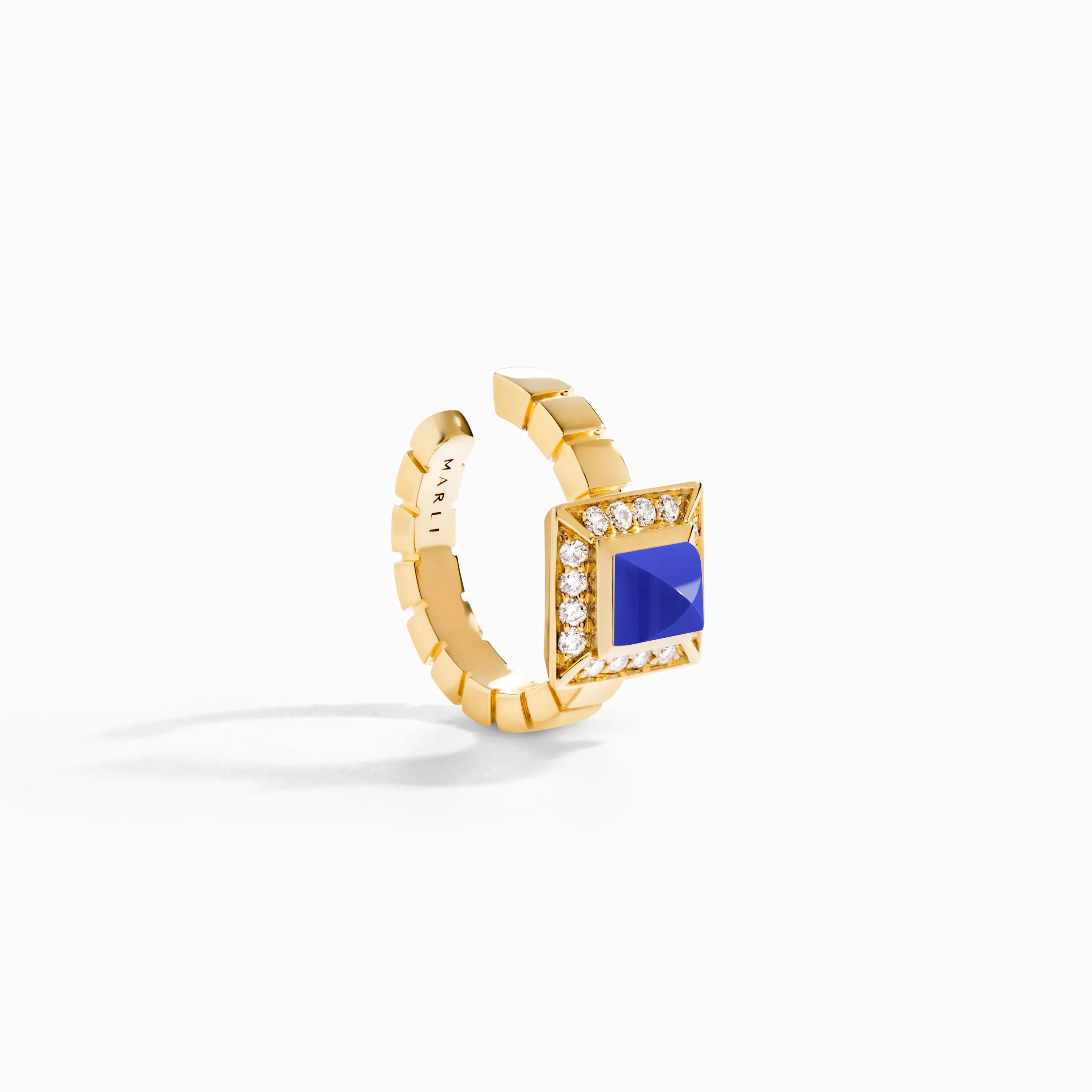 Cleo Lotus Pavé Ear Cuff (Single R)