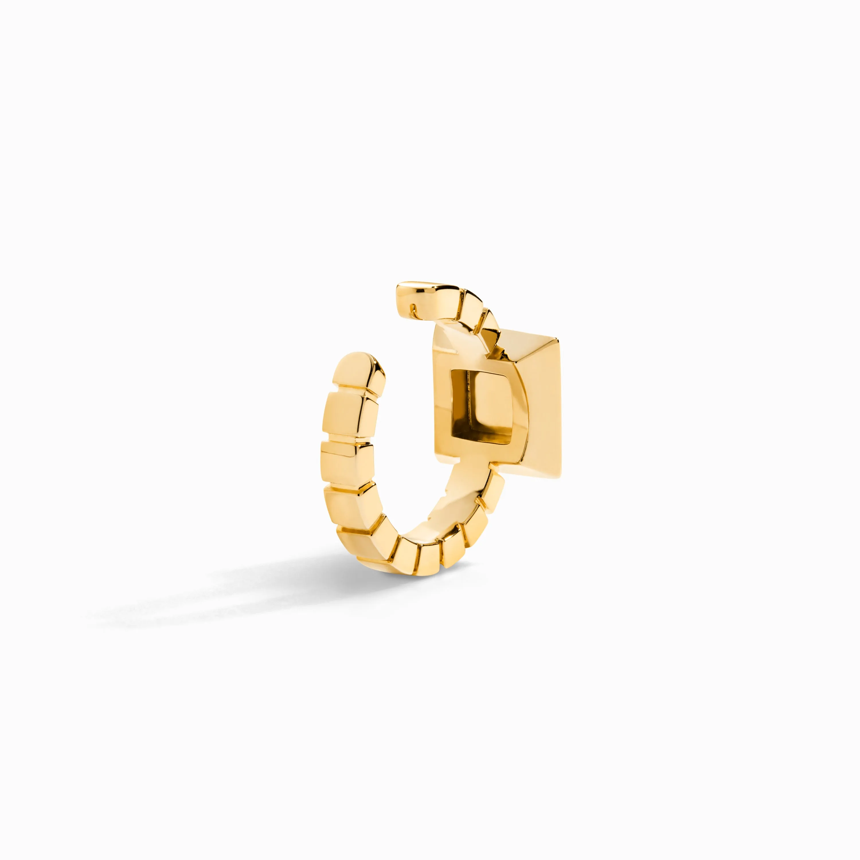 Cleo Lotus Pavé Ear Cuff (Single R)