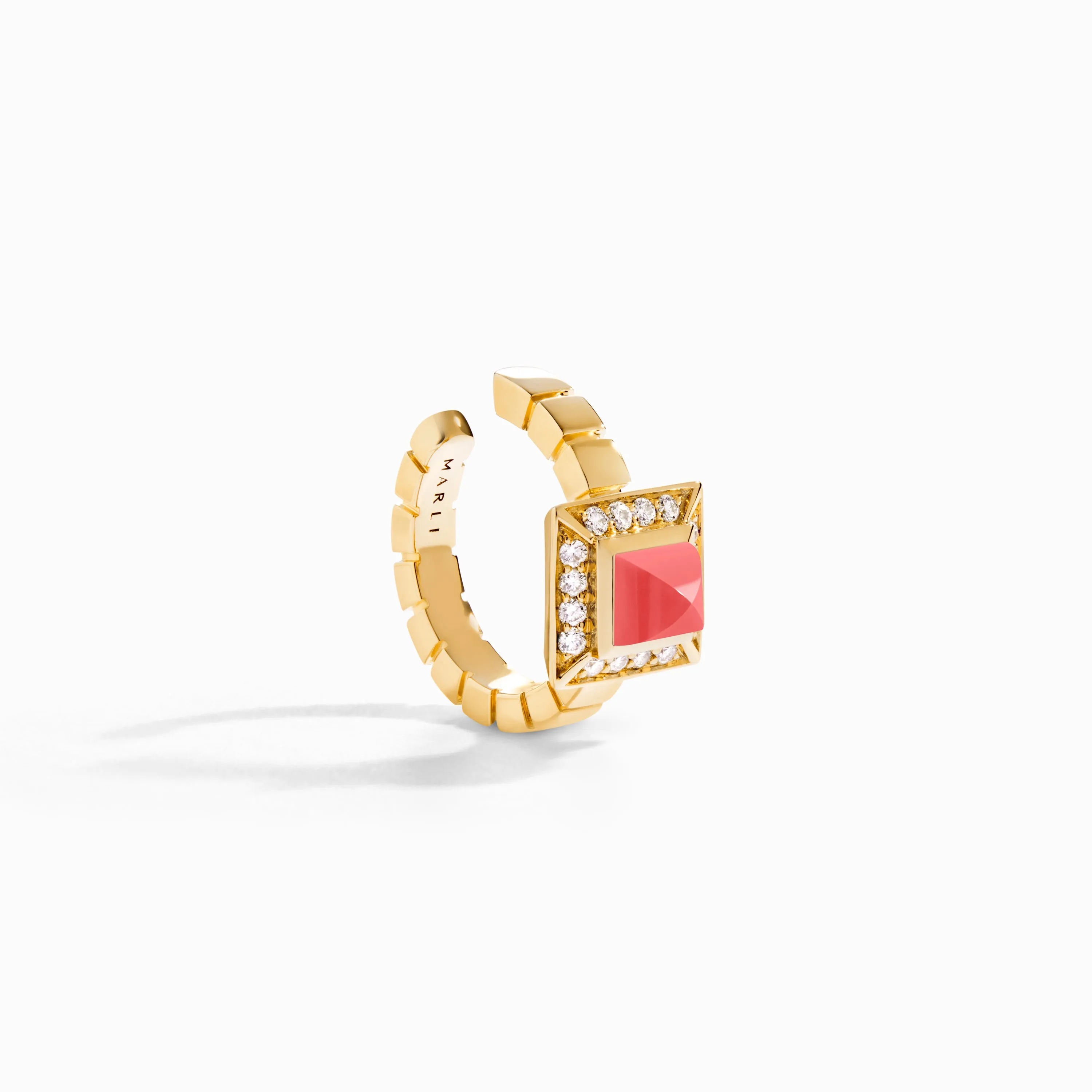 Cleo Lotus Pavé Ear Cuff (Single R)