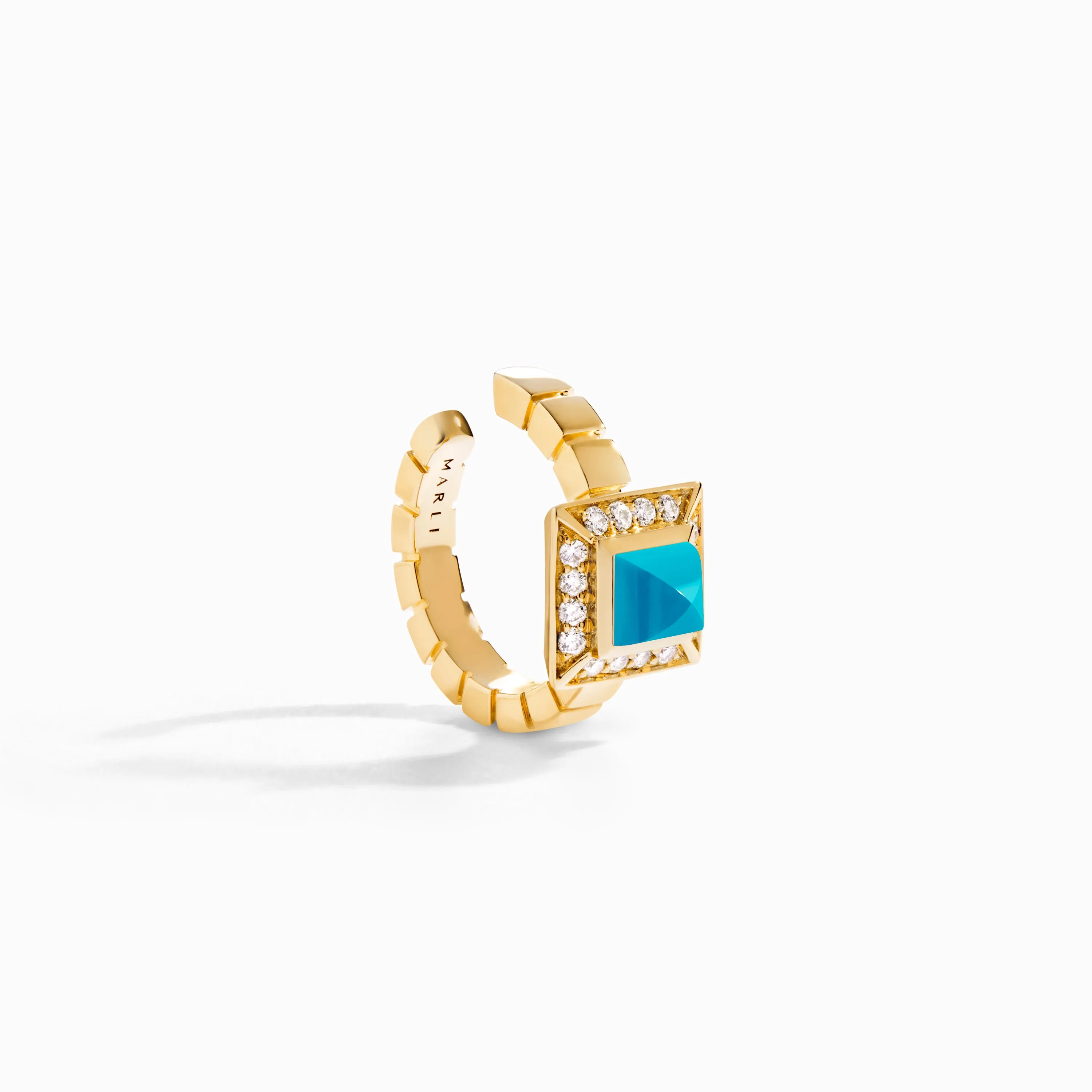 Cleo Lotus Pavé Ear Cuff (Single R)