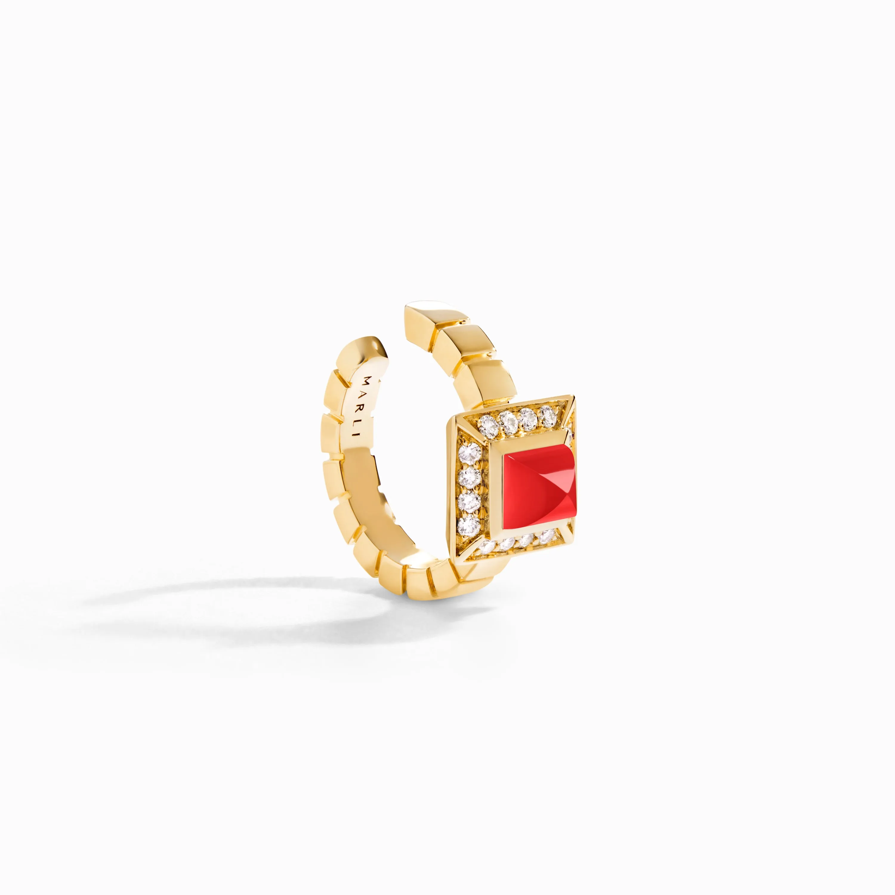 Cleo Lotus Pavé Ear Cuff (Single R)